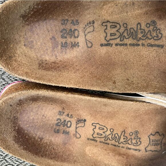 Birkenstock Birki’s Floral Sandals Flops Sz 6 Women - Picture 6 of 15